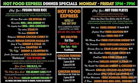 Hot food express in lafayette - Get address, phone number, hours, reviews, photos and more for Veazy Food express | 104 N General Marshall St, Lafayette, LA 70501, USA on usarestaurants.info
